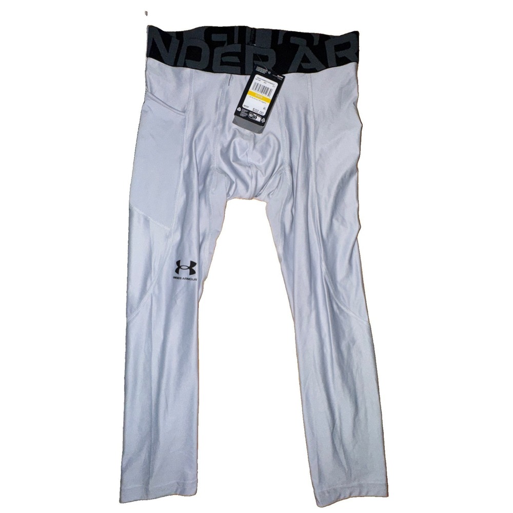 Under Armour Mens Medium Mod Gray UA Heatgear 3/4 Legging 1361588-011